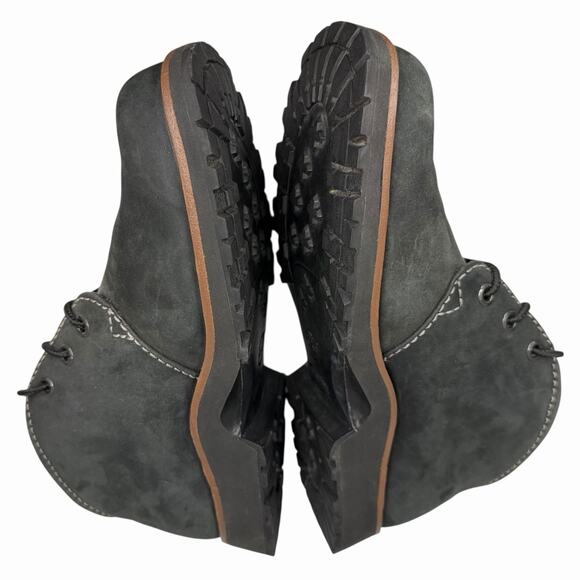 Timberland Womens Sz 7.5 M Deep Green Leather Chukka Boots Smart Comfort - Picture 8 of 10